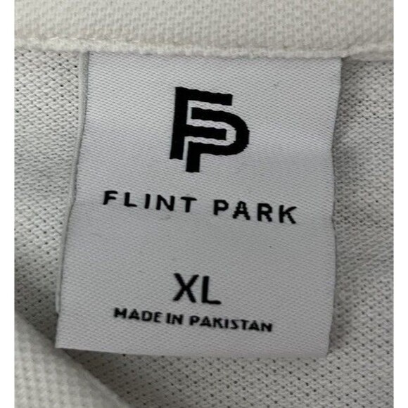 Flint Park White Short Sleeve Match Polo Mens XL NWT Golf/Tennis/Pickleball - Picture 6 of 9